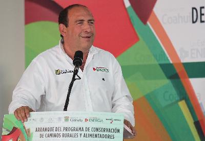 Arrancará rehabilitación de carreteras y caminos rurales en Coahuila