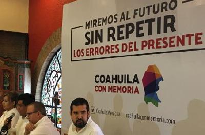 Ciudadanos lanzan plataforma Coahuila con Memoria