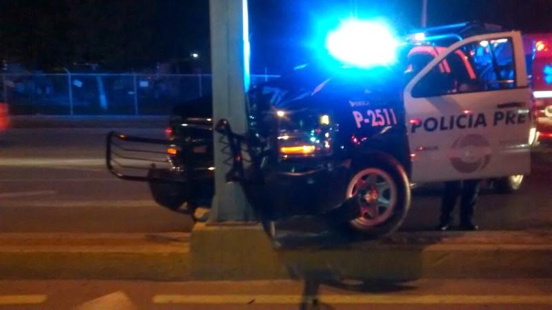 Pagará daños policía que chocó patrulla, no es la primera vez que participa en accidentes