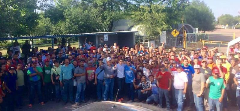 Realizan paro trabajadores de la Mina 5 La Esmeralda de Sabinas por inconformidades con el pago de utilidades