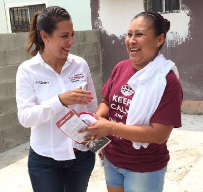 Pide Sonia Villarreal a la ciudadanía aportar ideas para su próximo gobierno