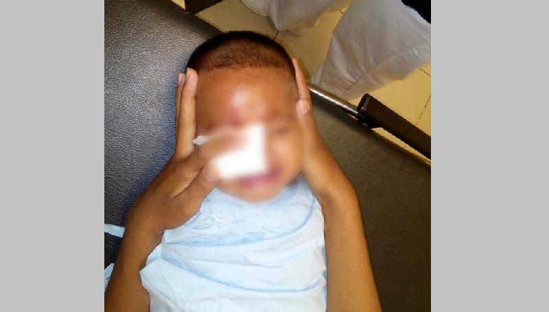 Sujeto golpea a su pareja y su hijo de un año porque no lo dejaban drogarse