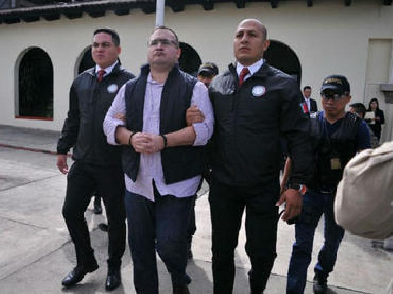 Javier Duarte ya está en el Reclusorio Norte