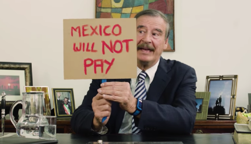 Vicente Fox manda nuevo mensaje a Trump: México no pagará por el maldito muro. (VEA VIDEO)