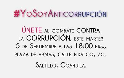Se manifestarán frente al Congreso integrantes de la agrupación Anticorrupción Coahuila