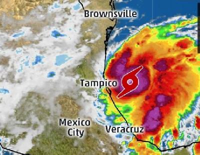 Se forma la tormenta tropical Katia en el Golfo de México