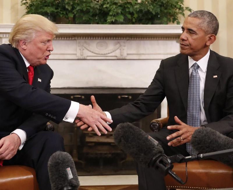Recibe Obama a Trump en la Casa Blanca, comienza la transición en EU