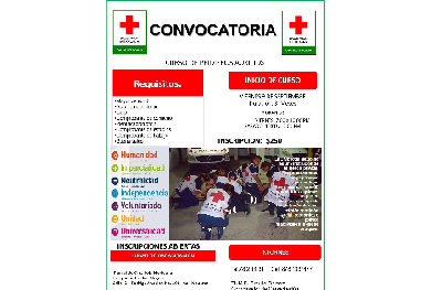Invita Cruz Roja a curso de primeros auxilios que iniciará en septiembre