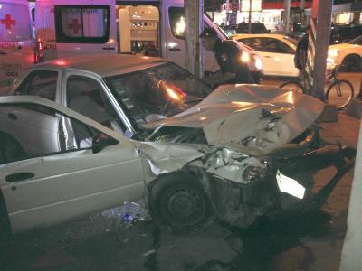 Ebria conductora provoca fuerte accidente y deja cinco lesionados en Piedras Negras