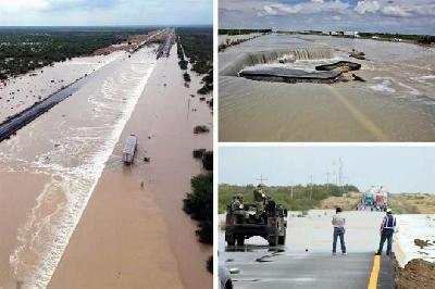 Cerrada parcialmente Autopista a Laredo, seguirá operando a contraflujo