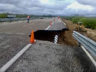Seguirá cerrada la carretera 29 tramo Zaragoza-San Carlos por colapso del puente Papalote II