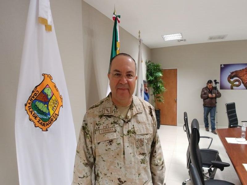 General dice no tener información del cruce de armas por Piedras Negras hacia el interior del país