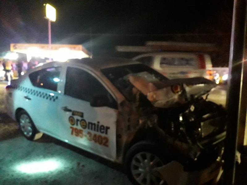 Liberaron a ebrio taxista que provocó fuerte accidente en Villa de Fuente