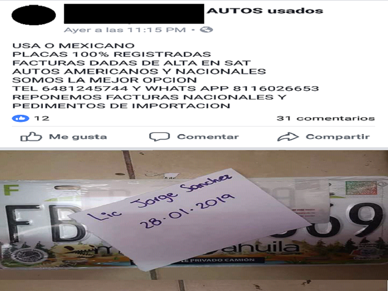 Sancionado un hombre de 73 años por portar una placa falsa de la