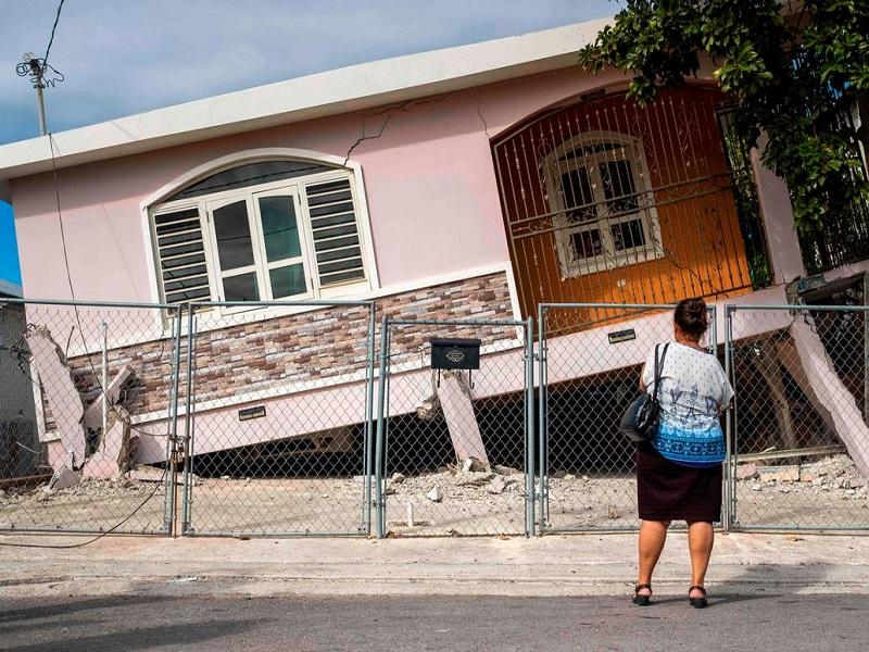 Al menos 1 muerto dejó poderoso terremoto en Puerto Rico