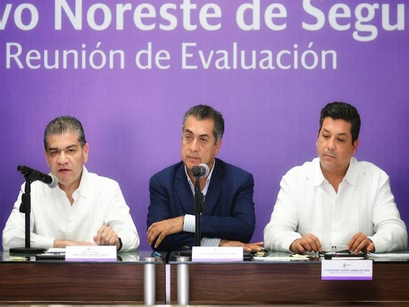 Evalúan gobernadores de Coahuila, NL y Tamaulipas resultados del Operativo Noreste 2019