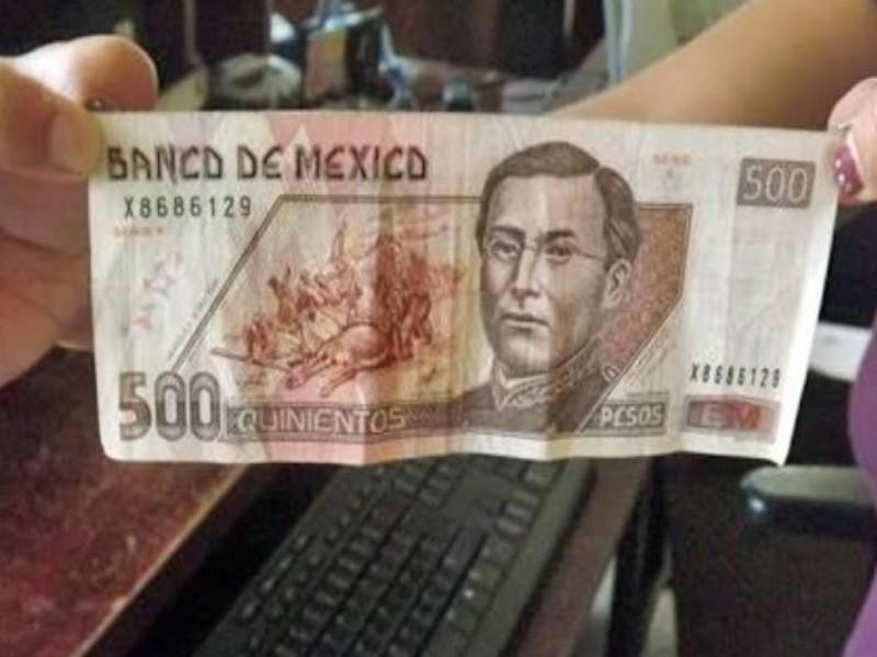 Alertan a comerciantes de Nava por circulación de billetes falsos de 500