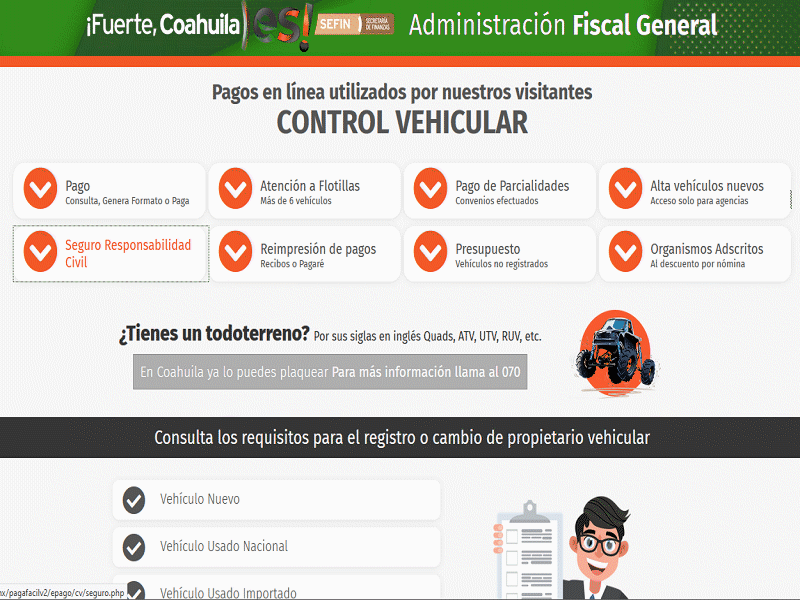 Contribuyentes que ya pagaron derechos vehiculares deben imprimir la p&oacute;liza del seguro