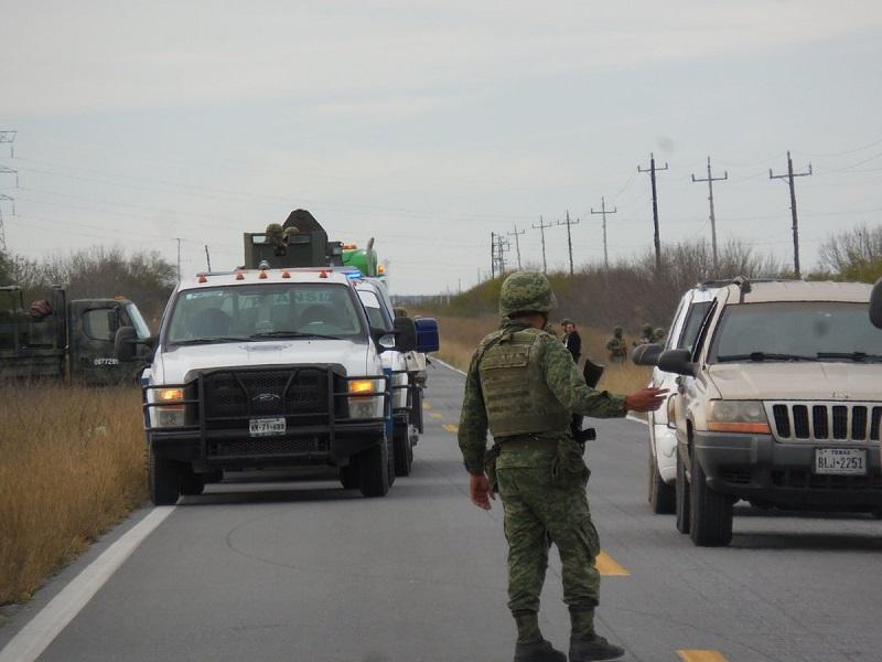 SEDENA incrementa presencia militar y operativos en la carretera Ribereña y el Río Bravo. (video)