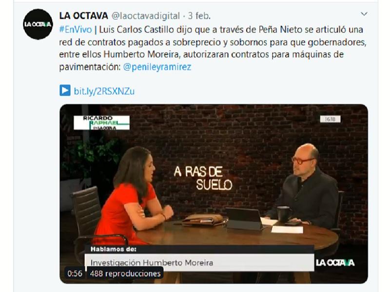 Abordan tema de Moreira e investigaciones en EU en programa nacional, toman de referencia a La Rancherita del Aire (video)
