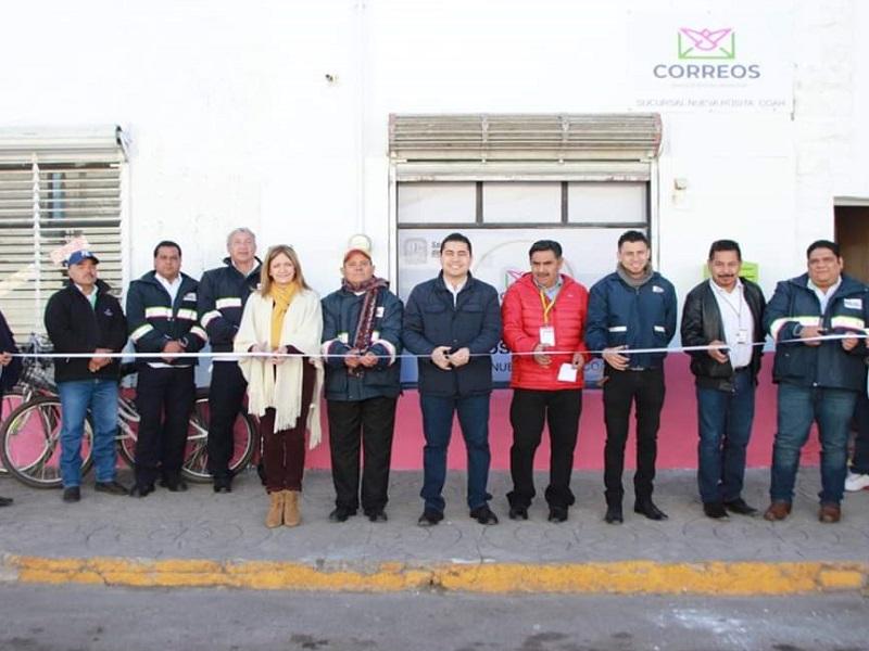Encabeza Julio Long inauguración de oficinas de Correos en Nueva Rosita