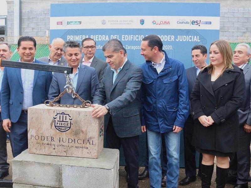 Arranca Riquelme edificio del poder judicial en Acuña