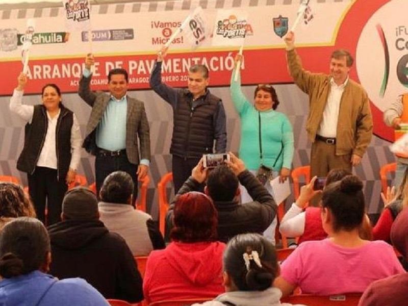 Inician Vamos a Michas en Acu&ntilde;a, se invierten 19.6 MDP en pavimentaci&oacute;n