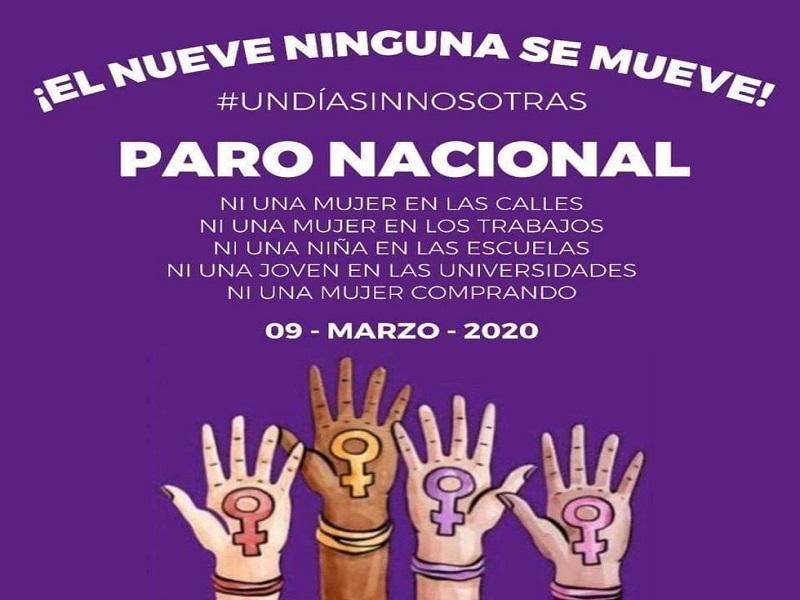 Convocan a paro nacional de mujeres el 9 de marzo para protestar contra feminicidos