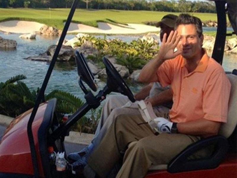 EPN jug&oacute; golf horas antes de la detenci&oacute;n de Emilio Lozoya en M&aacute;laga, revelan