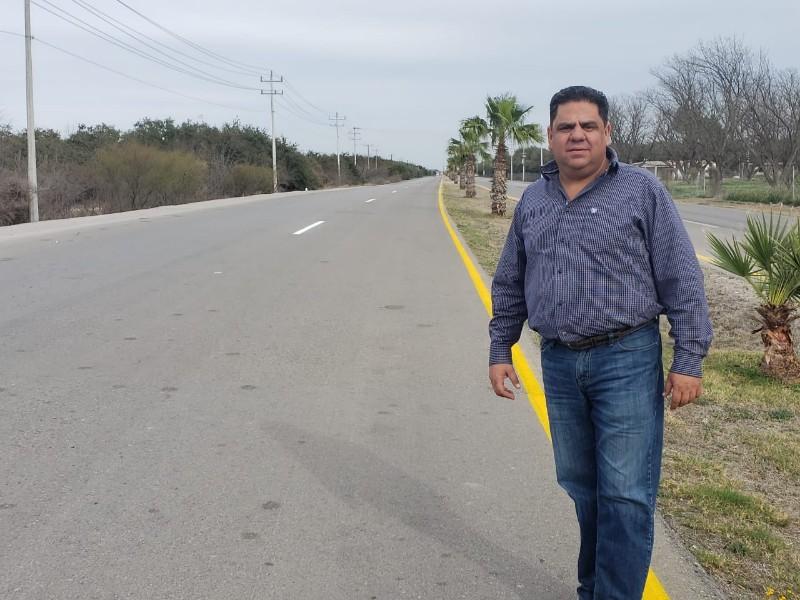Pintan carriles de la carretera 57 tramo Morelos-Nava