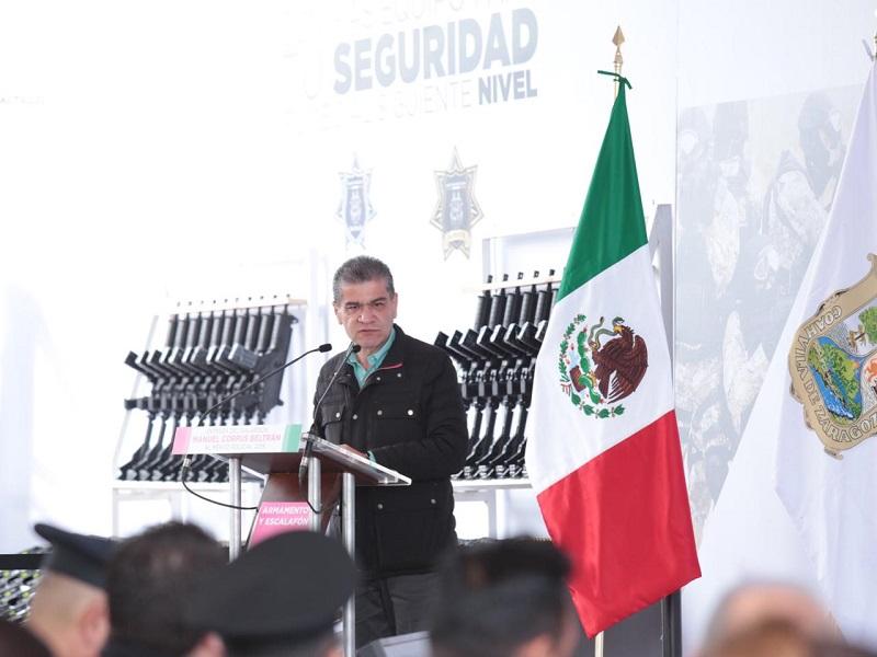 Coahuila ha invertido m&aacute;s de mil mdp en materia de seguridad: MARS