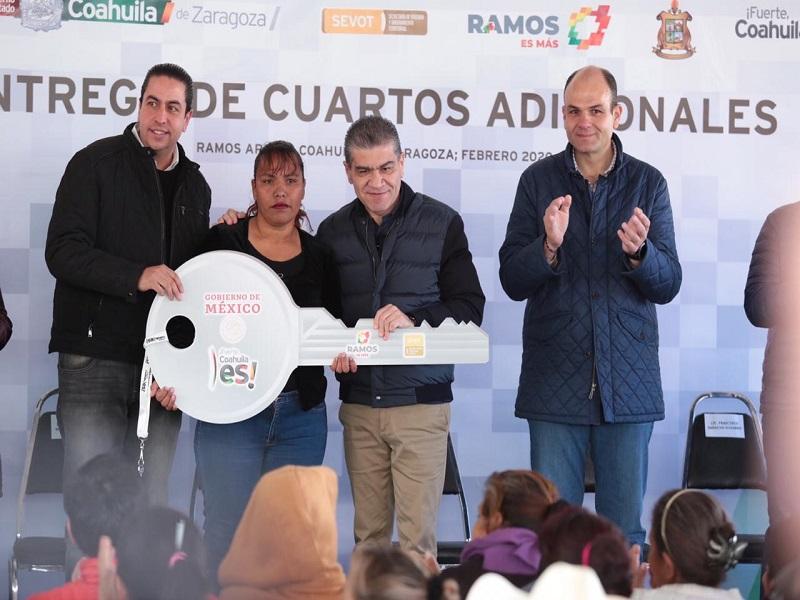 Entregó MARS 80 acciones de vivienda en Ramos Arizpe