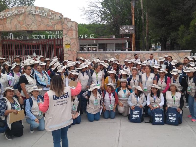 Participan 162 encuestadoras en Censo de Poblaci&oacute;n y Vivienda 2020 en Piedras Negras
