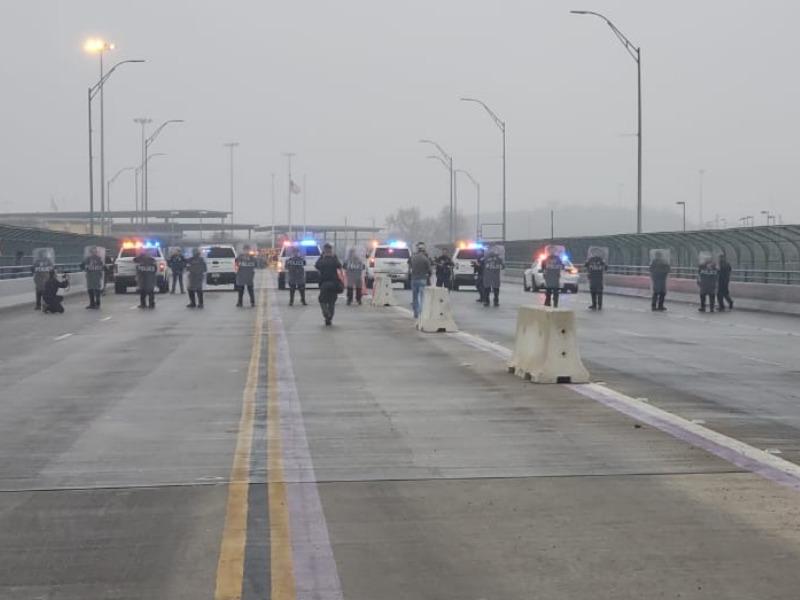 Cerraron el Puente Dos entre Eagle Pass y Piedras Negras por simulacro