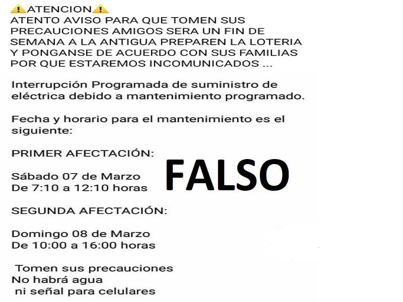 Desmiente CFE suspensi&oacute;n del servicio este fin de semana en Allende