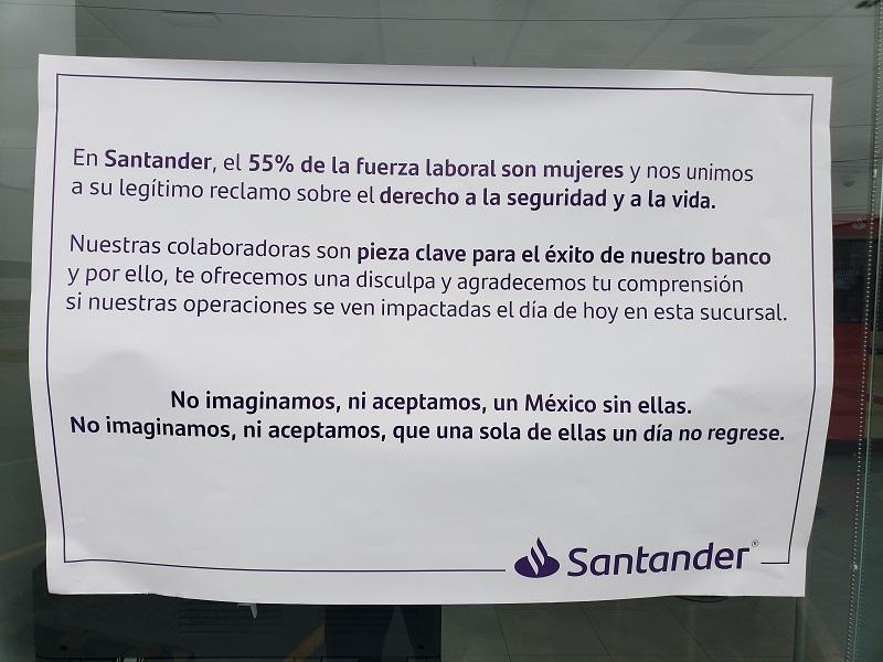 No abrieron los bancos por el #UnDíaSinNosotras (video)