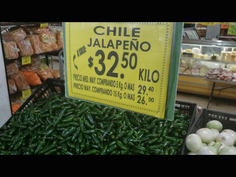 Aument&oacute; el precio del chile jalape&ntilde;o, cuesta hasta 32 pesos el kilo