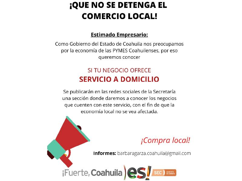 Promueve Economía Coahuila negocios locales en redes sociales