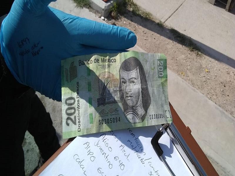 Detectan falso billete de 200 pesos en tienda de abarrotes de Piedras Negras