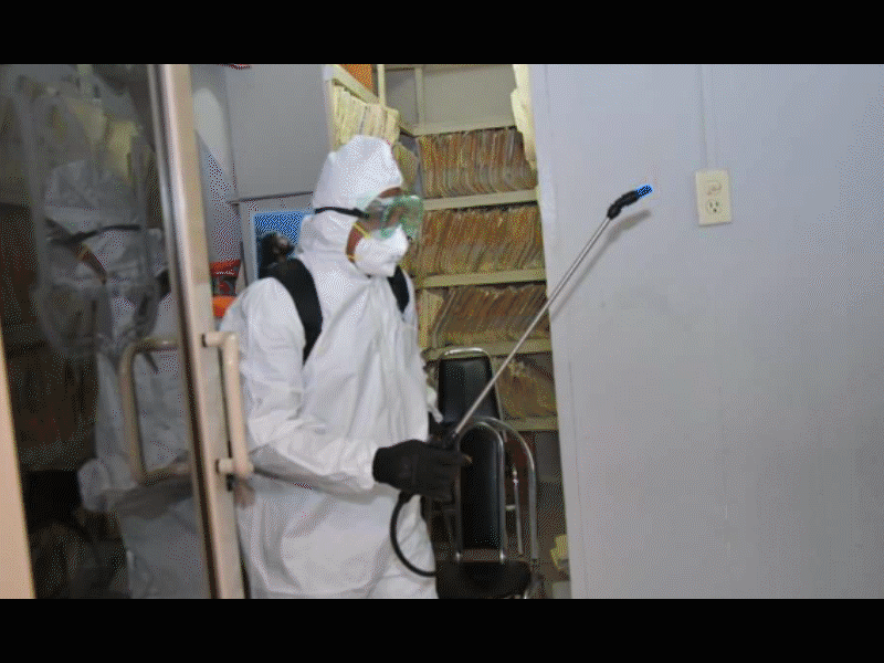 Jurisdicci&oacute;n Sanitataria Uno apoya a Nava en la sanitizacion de &aacute;reas