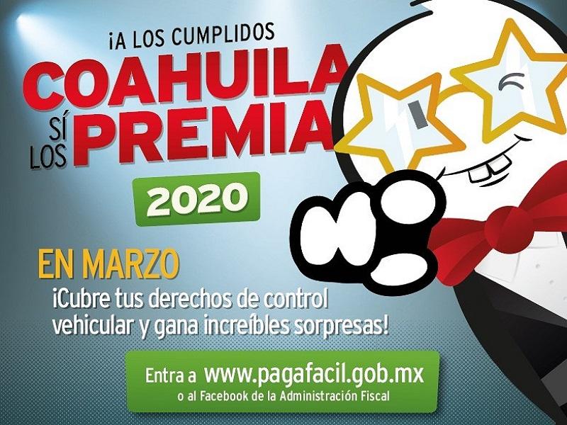 Invitan a participar en el sorteo A los cumplidos, Coahuila s&iacute; los premia 2020