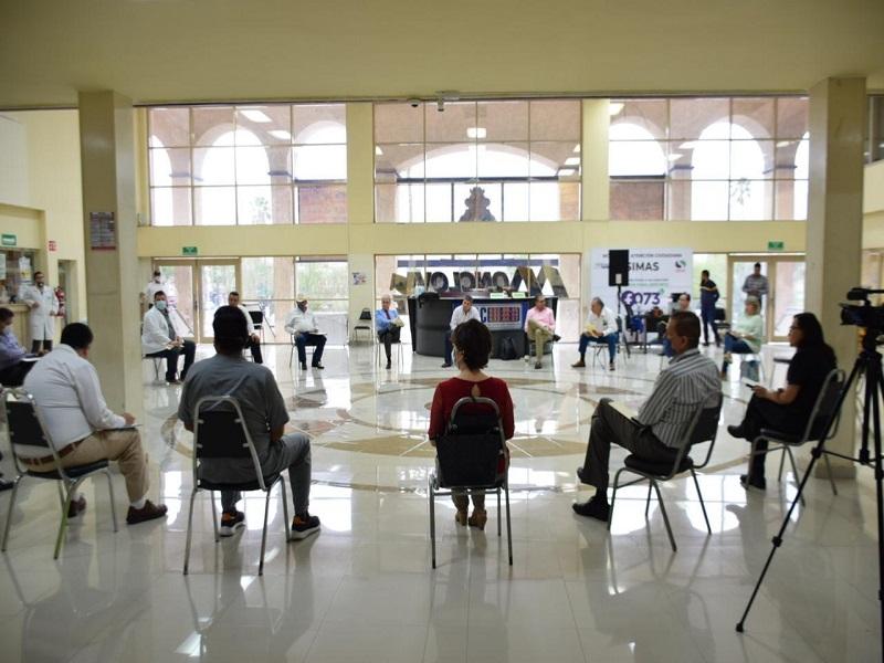 Autoridades de los tres niveles acuerdan en Monclova reforzar campa&ntilde;a contra el coronavirus 