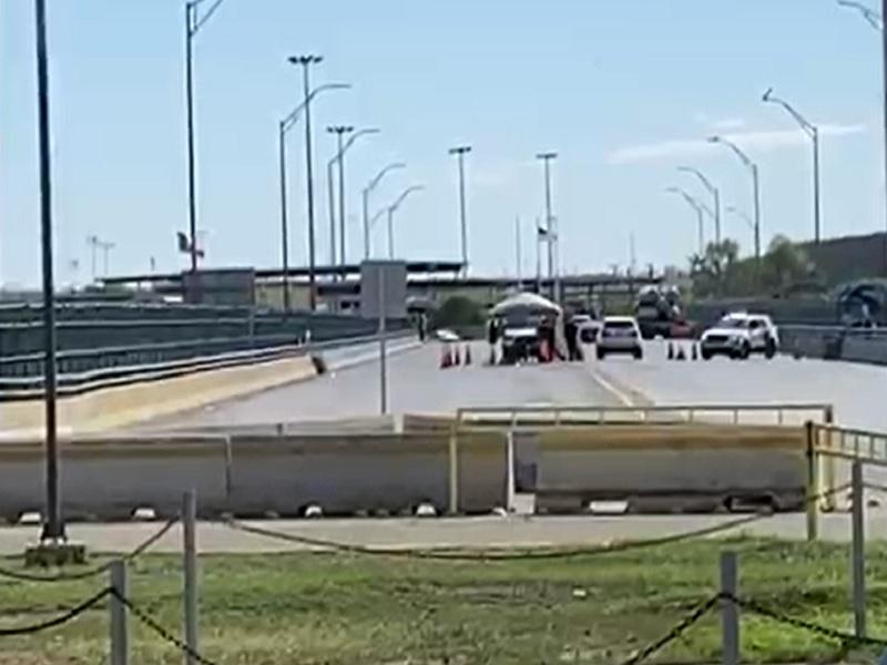 Poca afluencia registran los cruces internacionales en la frontera Piedras Negras-Eagle Pass (video)