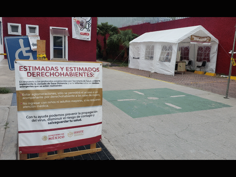 Trabaja cl&iacute;nica del ISSSTE con el 40% del personal, empiezan a restringir consultas