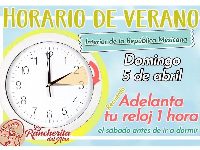 Este domingo inicia el Horario de Verano en la Rep&uacute;blica Mexicana