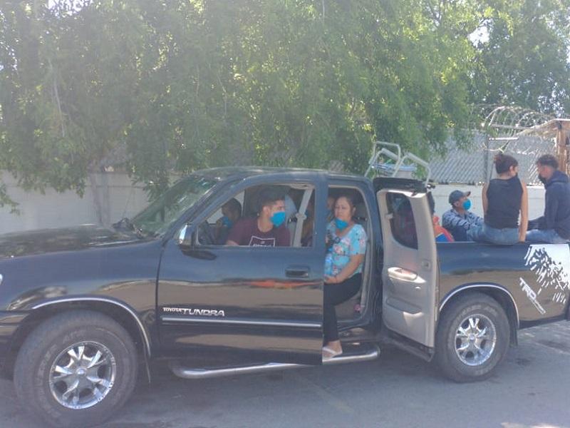 Diez migrantes intentaron ingresar al Puente Dos a bordo de una camioneta, buscaban asilo en EU