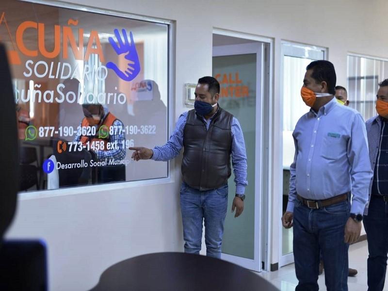 En marcha programa Acu&ntilde;a Solidario para apoyar a personas necesitadas ante COVID-19