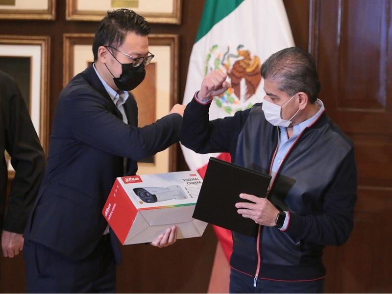 Recibe Coahuila equipo de detecci&oacute;n de temperatura para prevenir contagios de COVID-19
