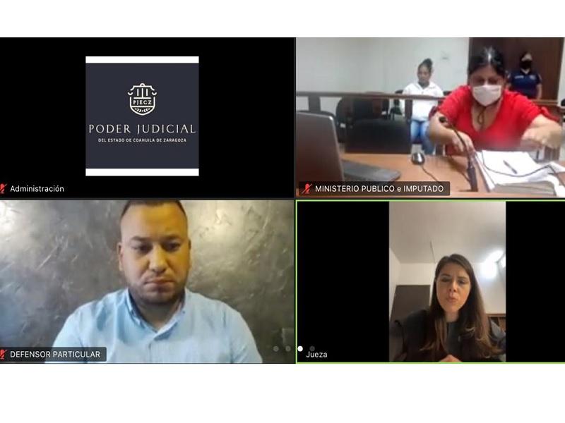 Realizan audiencias virtuales en el Centro de Justicia Penal de Piedras Negras 