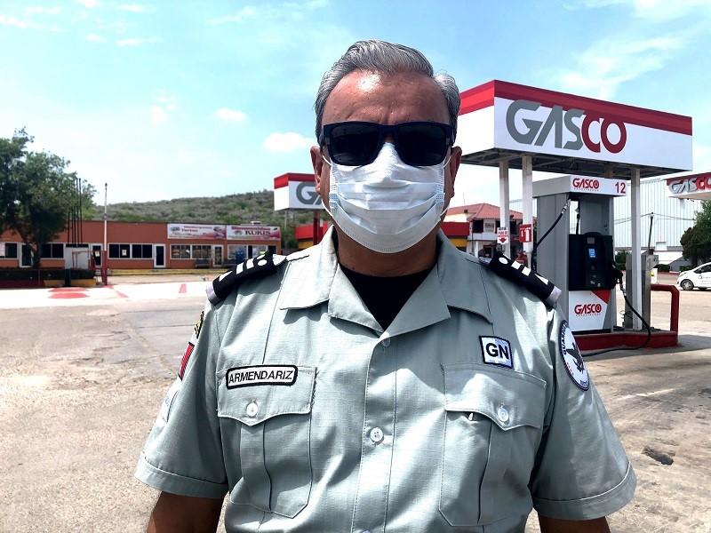 Labor de la Guardia Nacional es exhortar a la gente a quedarse en casa, dice coronel en Acu&ntilde;a